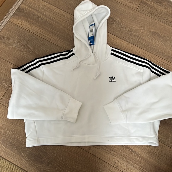Adidas Cropped Hoodie NWT S - Picture 2 of 4